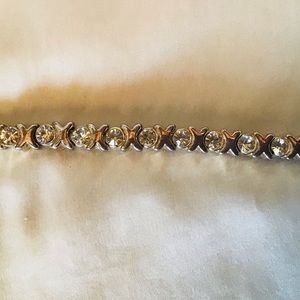 Heavy “Real Looking” Faux Diamond Tennis Bracelet - image 1